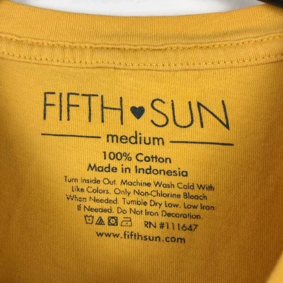 Fifth Sun “Good Vibes Only” Sunflower Graphic T-Shirt - Picture 5 of 5